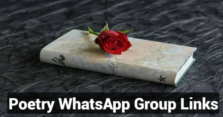 1750+ Active Poetry WhatsApp Group Links 2024