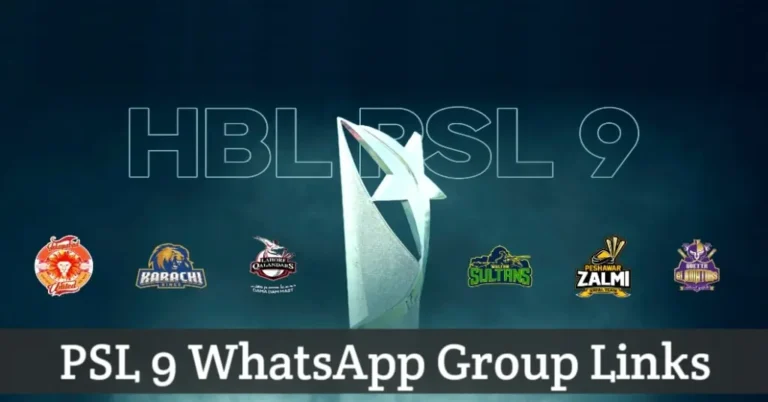 Active PSL WhatsApp Group Links List 2024 | PSL 9