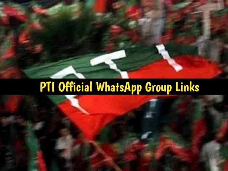 980+ PTI Official Whatsapp Group Links List 2024