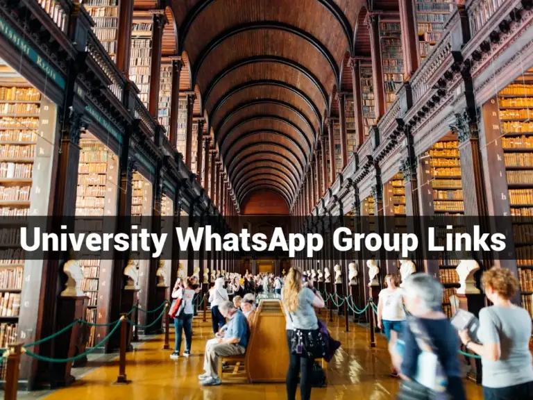 870+ Active University WhatsApp Group Links 2024